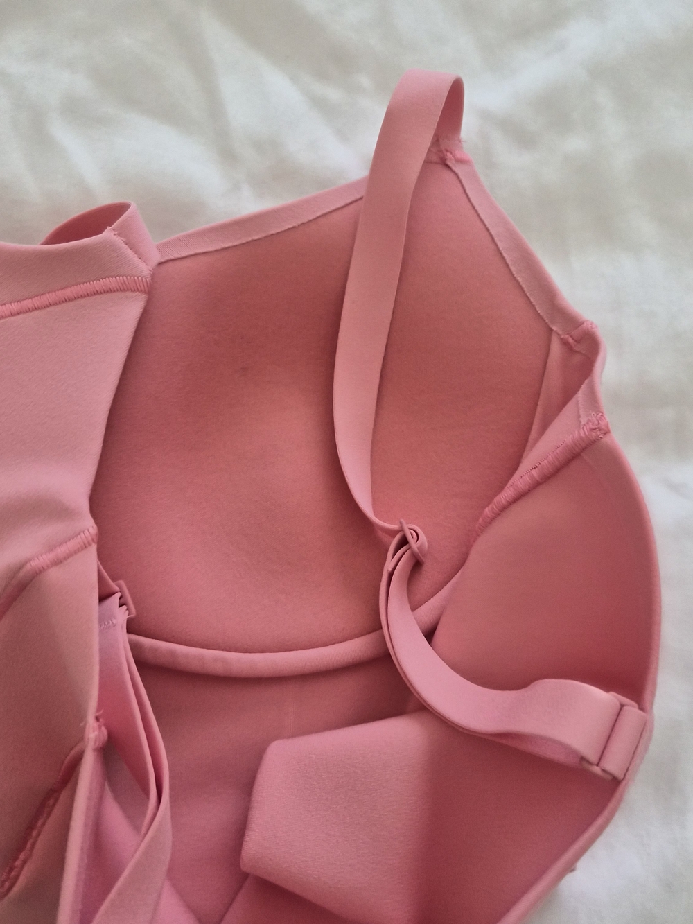 Offline by Aerie Baby Pink Corset Style Crop Sports Bra Size Small - Picture 5 of 7